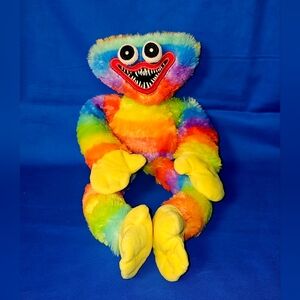 SOLD - Huggy Wuggy 18" Plush Poppy Playtime Rainbow Horror Game Soft Stuffed Toy